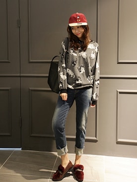 「韓国ファッション」｜NIPONJJUYAさん（レディース・165cm）の秋コーディネート