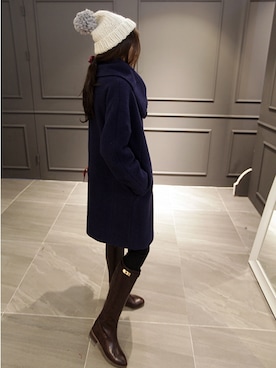 「アイテム（その他アウター、ブルー系）」を使った、NIPONJJUYAさん（レディース・165cm）の秋コーディネート