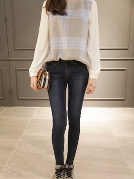 「韓国ファッション」｜NIPONJJUYAさん（レディース・165cm）の冬コーディネート