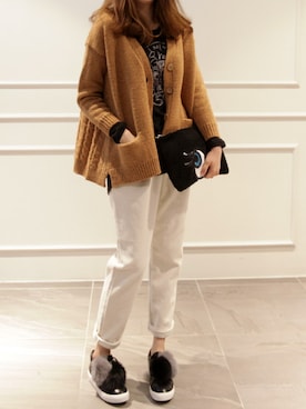 「韓国ファッション」｜NIPONJJUYAさん（レディース・165cm）の冬コーディネート