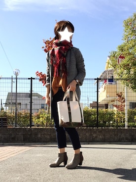 「STUDIOUS（ステュディオス）のアイテム（腕時計）」を使った、natchiさん（レディース・158cm）の秋コーディネート