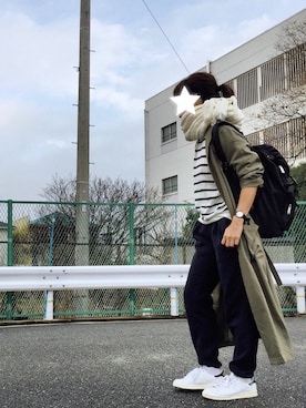 「STUDIOUS（ステュディオス）のアイテム（腕時計）」を使った、natchiさん（レディース・158cm）の秋コーディネート