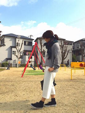 「アウターいらず」｜natchiさん（レディース・158cm）の冬コーディネート