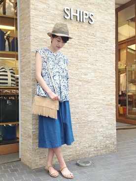 弓削さん（レディース・158cm）の夏コーディネート