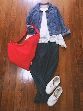 「chambre de charme（シャンブルドゥシャーム）のアイテム（バッグ）」を使った、yanoさん（レディース・152cm）の秋コーディネート