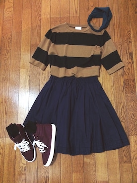 「FOREVER 21（フォーエバー トゥエンティーワン）のアイテム（スニーカー）」を使った、yanoさん（レディース・152cm）の秋コーディネート