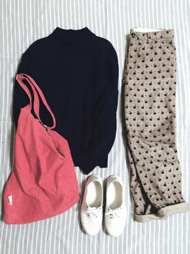 「chambre de charme（シャンブルドゥシャーム）のアイテム（バッグ）」を使った、yanoさん（レディース・152cm）の秋コーディネート