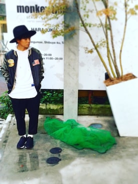 「Onitsuka Tiger × ANDREA POMPILIO（オニツカタイガーアンドレアポンピリオ）のアイテム」を使った、koei!!!さん（メンズ・163cm）の秋コーディネート