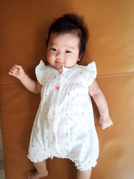 「Carter's（カーターズ）のアイテム（つなぎ/オールインワン）」を使った、inuさん（レディース・165cm）の夏コーディネート