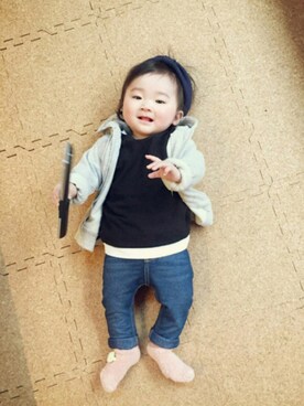 inuさん(キッズ・70cm)の冬コーディネート