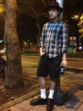「white socks」｜Shu Han Changさん（メンズ・180cm）の夏コーディネート