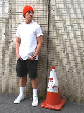 「orange」｜Shu Han Changさん（メンズ・180cm）の春コーディネート