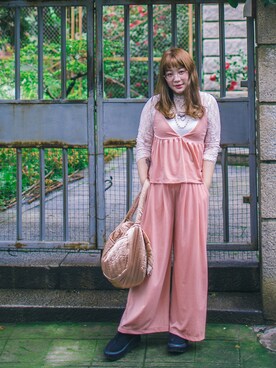 「travel」｜「アイテム（タンクトップ）」を使った、hakuroさん（レディース・154cm）の春コーディネート