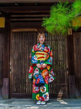 「travel」｜「アイテム（水着/着物・浴衣）」を使った、hakuroさん（レディース・154cm）の夏コーディネート