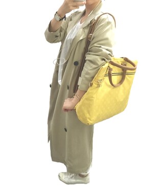 「MACARONIC STYLE（マカロニックスタイル）のアイテム」を使った、MAISさん（レディース・155cm）の春コーディネート