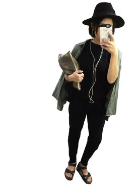 「LIMITLESS LUXURY（リミットレスラグジュアリー）のアイテム（帽子）」を使った、MAISさん（レディース・155cm）の秋コーディネート