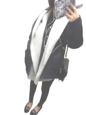 「COCO DEAL（ココディール）のアイテム（その他アウター）」を使った、MAISさん（レディース・155cm）の冬コーディネート