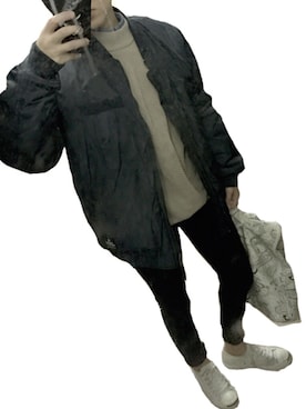 「CHEAP MONDAY（チープマンデイ）のアイテム（ブルゾン）」を使った、MAISさん（レディース・155cm）の冬コーディネート