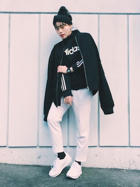 「WHITELAND（ホワイトランド）のアイテム（ジャケット/アウター）」を使った、T Λ Eさん（レディース・158cm）の冬コーディネート