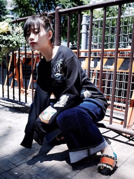 T Λ Eさん（レディース・158cm）の春コーディネート