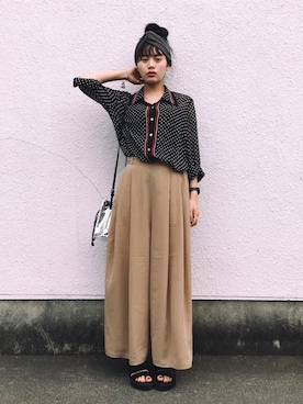 「H&M（エイチ・アンド・エム）のアイテム（サンダル）」を使った、T Λ Eさん（レディース・158cm）の夏コーディネート