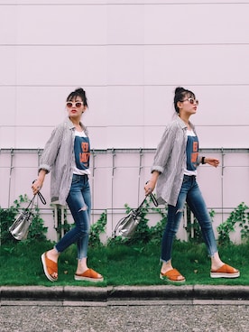 「HusHusH（ハッシュアッシュ）のアイテム」を使った、T Λ Eさん（レディース・158cm）の夏コーディネート