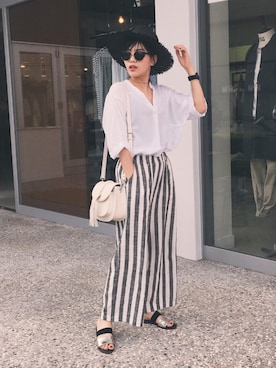 T Λ Eさん（レディース・158cm）の夏コーディネート