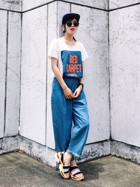 「Luz Llena (NEY)（ラズレナニー）のアイテム（アクセサリー）」を使った、T Λ Eさん（レディース・158cm）の夏コーディネート