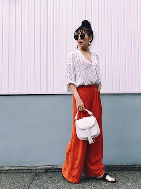 「Luz Llena (NEY)（ラズレナニー）のアイテム（アクセサリー）」を使った、T Λ Eさん（レディース・158cm）の夏コーディネート