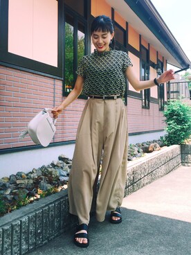 T Λ Eさん（レディース・158cm）の夏コーディネート