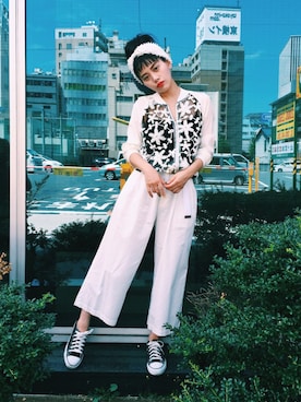 T Λ Eさん（レディース・158cm）の夏コーディネート