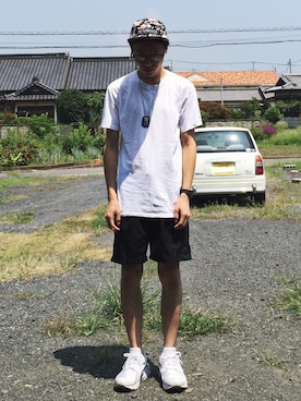 「茨城スナップ」｜「アイテム（帽子）」を使った、いっちゃんさん（メンズ・165cm）の夏コーディネート