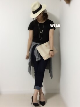 N.さん（レディース・157cm）の夏コーディネート