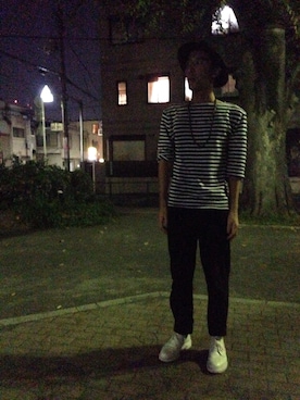 「SAINT JAMES（セントジェームス）のアイテム」を使った、RYOTAさん（メンズ・175cm）の秋コーディネート