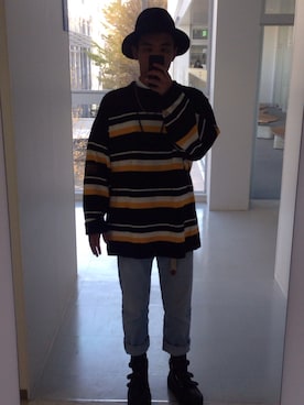 「BellyButton（ベリーボタン）のアイテム」を使った、RYOTAさん（メンズ・175cm）の冬コーディネート
