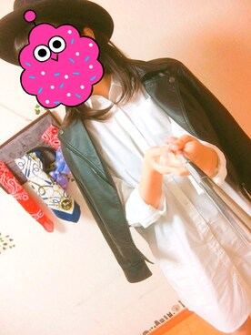 「Honeys（ハニーズ）のアイテム（ワンピース、ホワイト系）」を使った、ななみさん（レディース・168cm）の秋コーディネート