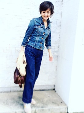 「MINIMUM（ミニマム）のアイテム（ハンドバッグ）」を使った、Ｌエルさん（レディース・162cm）の秋コーディネート