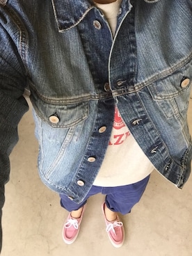 「D&G（ディーアンドジー）のアイテム（デニムジャケット）」を使った、YUTOさん（メンズ・168cm）の春コーディネート