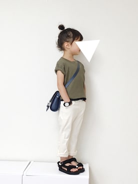 「STUDIOUS（ステュディオス）のアイテム」を使った、シオリさん（キッズ・100cm）の夏コーディネート