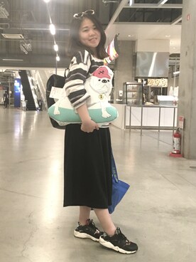 「MONKI（モンキ）のアイテム（ファッション雑貨）」を使った、サカナさん（レディース・156cm）の春コーディネート