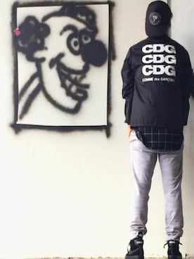「PHENOMENON（フェノメノン）のアイテム（キャップ）」を使った、ストック283さん（メンズ・177cm）の春コーディネート