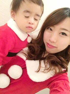 「SANTACROCE（サンタクロース）のアイテム」を使った、さっくんmamさん（キッズ・80cm）の冬コーディネート