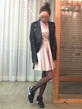 「MURUA（ムルーア）のアイテム（ピアス（両耳用））」を使った、ga625さん（レディース・161cm）の春コーディネート