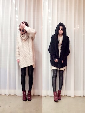 「murua」｜ga625さん（レディース・161cm）の冬コーディネート