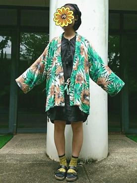 「チャイハネ（チャイハネ）のアイテム（浴衣）」を使った、蒼さん（レディース・159cm）の夏コーディネート