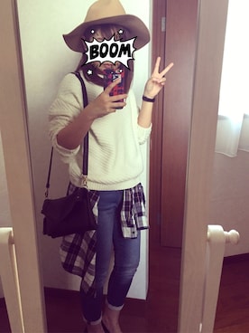 「HERE'S（HERE'S）のアイテム（バッグ）」を使った、Eriさん（レディース・151cm）の冬コーディネート