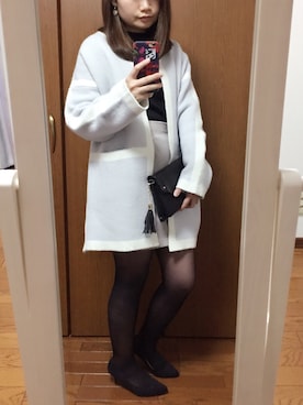 「HERE'S（HERE'S）のアイテム（バッグ）」を使った、Eriさん（レディース・151cm）の春コーディネート