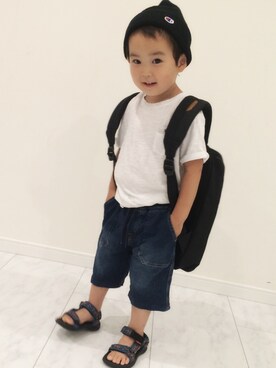 moa&ashuさん（キッズ・100cm）の夏コーディネート