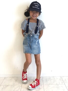 moa&ashuさん（キッズ・120cm）の夏コーディネート