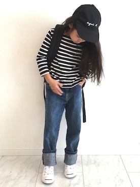 moa&ashuさん（キッズ・120cm）の秋コーディネート